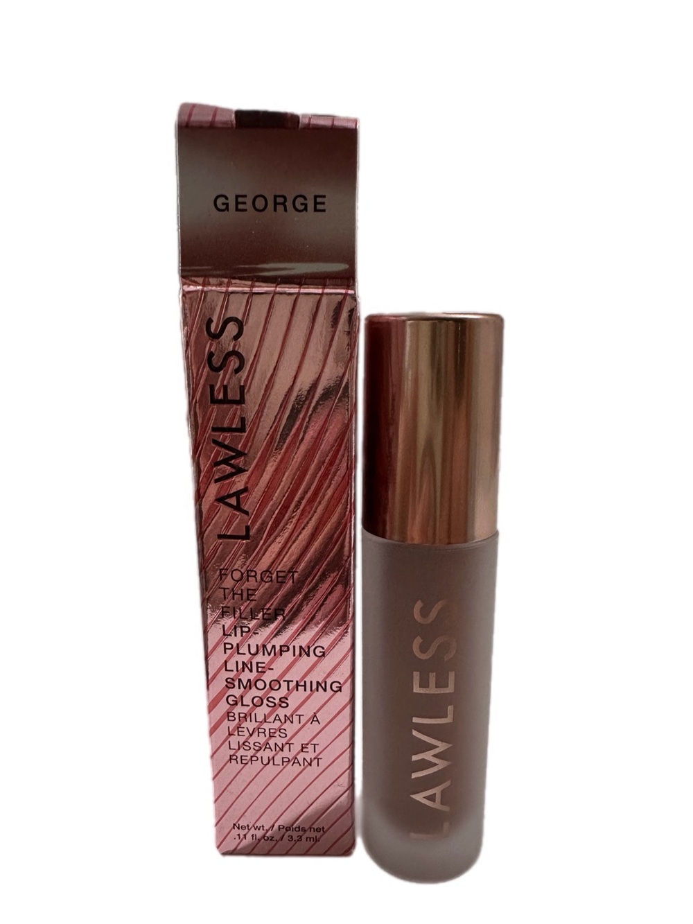 Lawless Forget the Filler Lip-Plumping Line-Smoothing Gloss George
